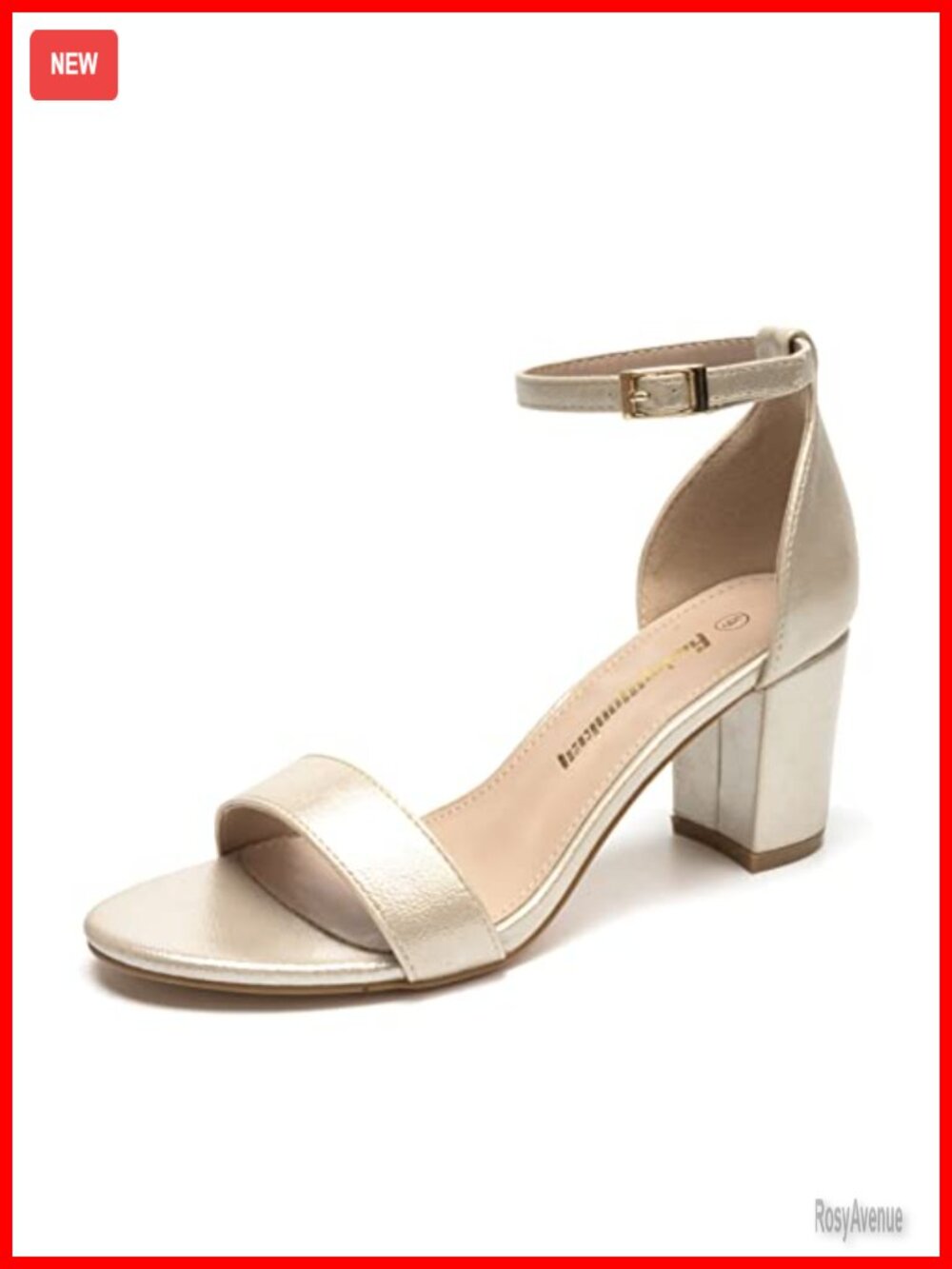 Women's Chunky High Heel Sandals Ankle Strap Block Heel Party Work